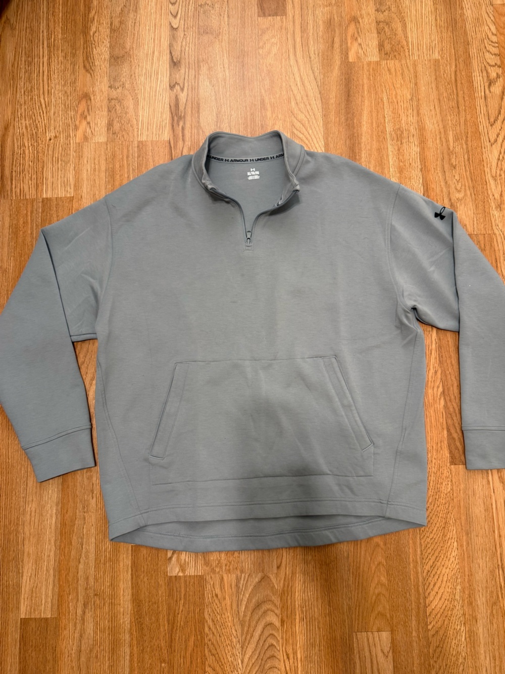 Under Armour Gray Quarter-Zip Pullover Sweatshirt